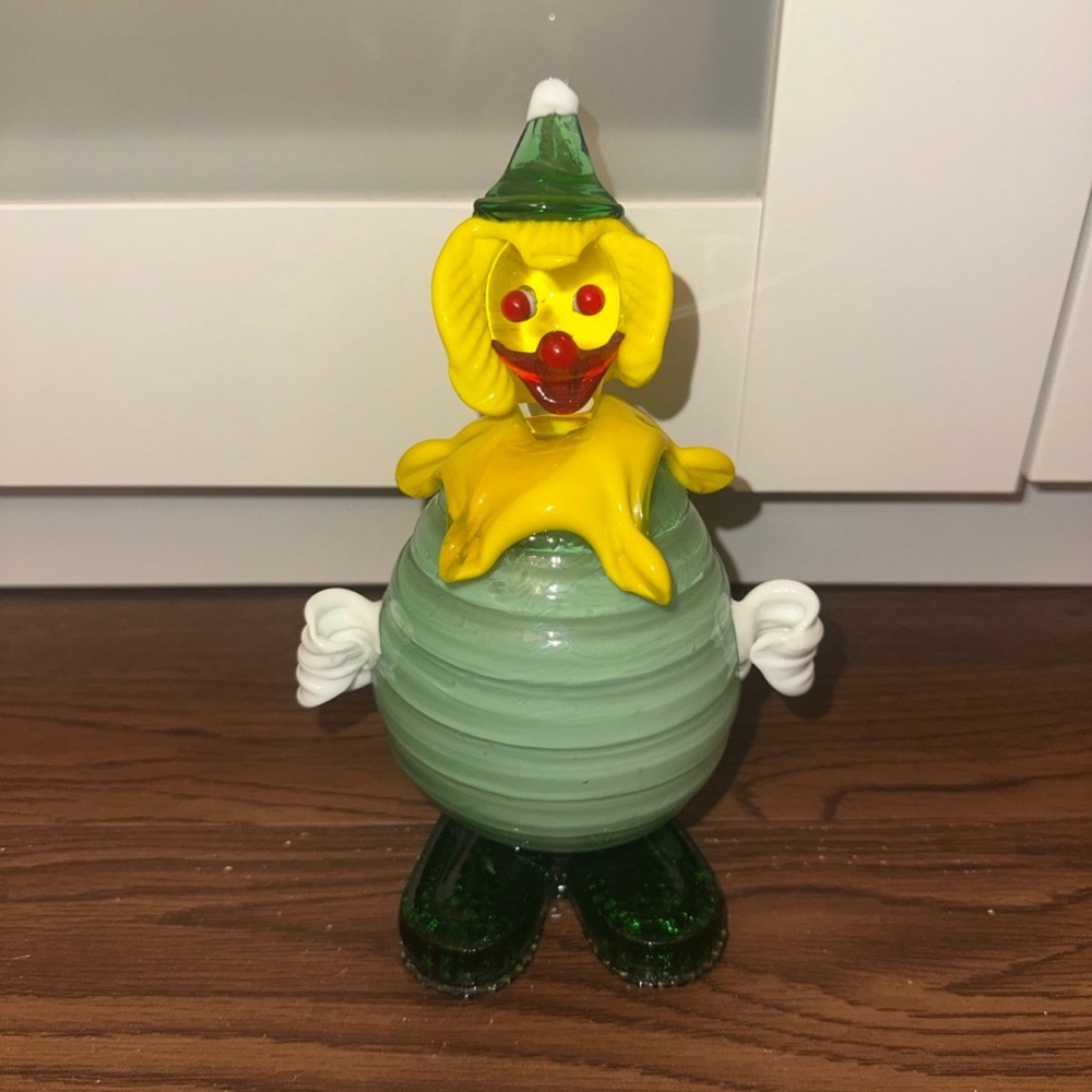 Vintage Glass Clown